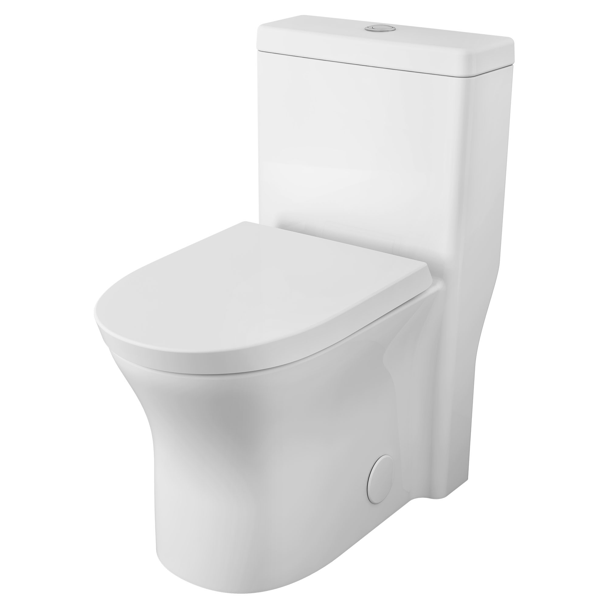 Toilette Cosette complète allongée avec siège, hauteur régulière, à double chasse, monopièce, 1,28 gpc/4,8 Lpc et 0,92 gpc/3,5 Lpc